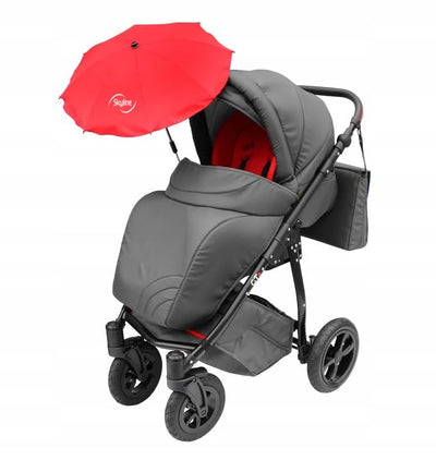 Universal Sonnenschirm Regenschirm für Kinderwagen und Sport Buggy, Babywagen Schirm mit Universal H