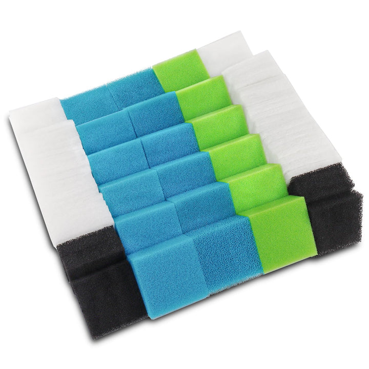 LTWHOME Feinfilter, Kohlefilter, Grobfilter, Medium und Polyfilter Serie Passend für Juwel Compact/B