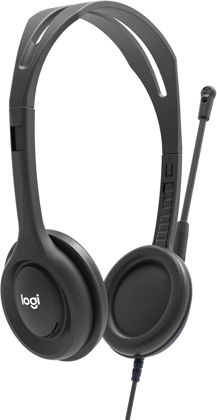 Logitech H111 Stereo Headset mit 3,5mm Klinkenstecker für EDU Kunstleder-Kissen, Kunstleder-Kissen