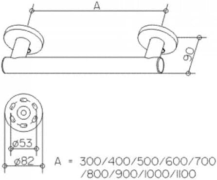Keuco 34901010600 Plan Care Haltegriff