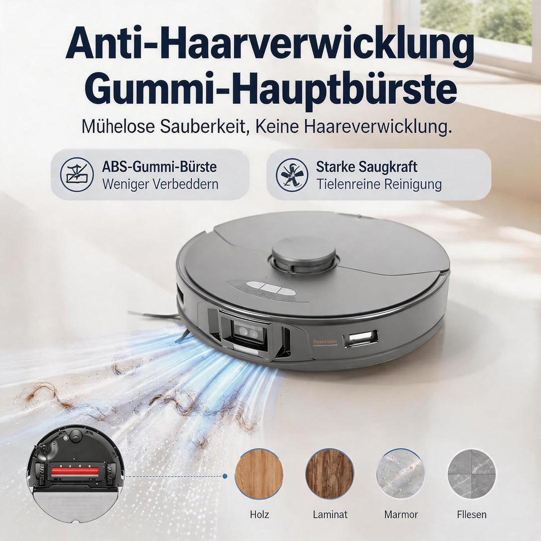 LOVECO 4 Hauptbürste Kompatibel für Roborock S7 S7 Plus S7 MaxV S7 MaxV Plus S7 MaxV Ultra Roboter S