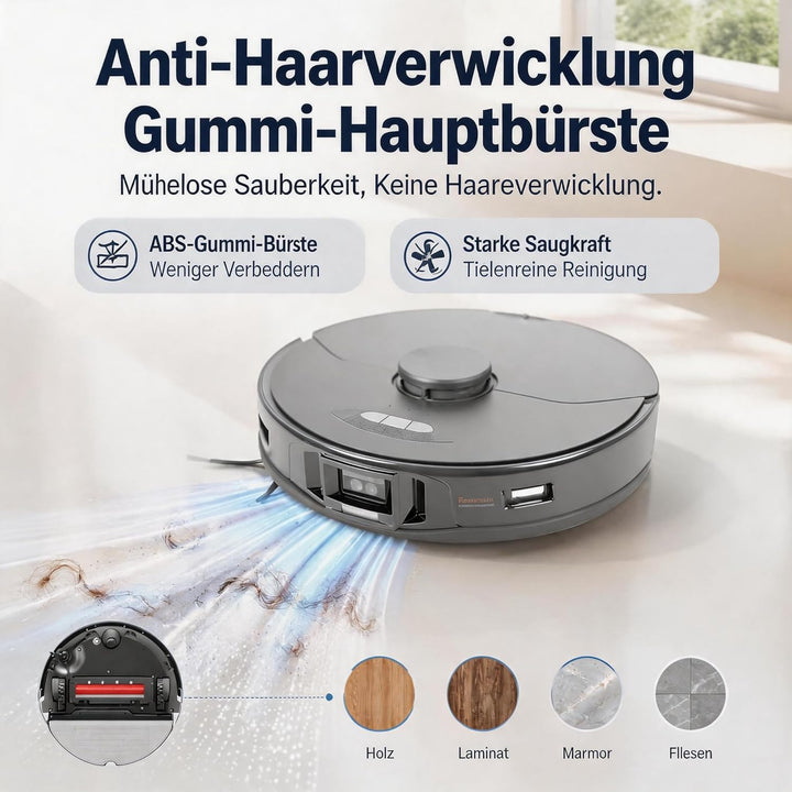 LOVECO 4 Hauptbürste Kompatibel für Roborock S7 S7 Plus S7 MaxV S7 MaxV Plus S7 MaxV Ultra Roboter S