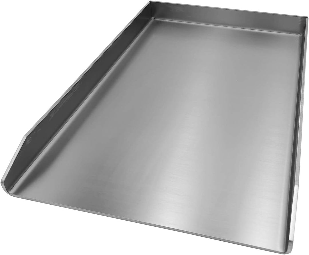 Kette´s Grillzubehör Edelstahl Plancha/Grillplatte/Bratplatte/Burger Platte/BBQ-Platte (330 x275mm)