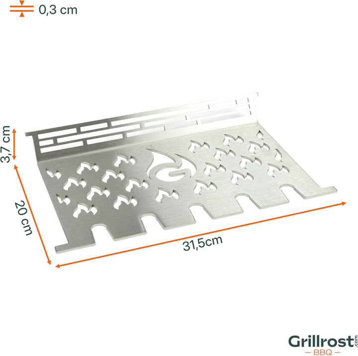 Grillrost.com Das Original Edelstahl Multistation | Warmhalterost für Broil King Imperial 690 / 690X