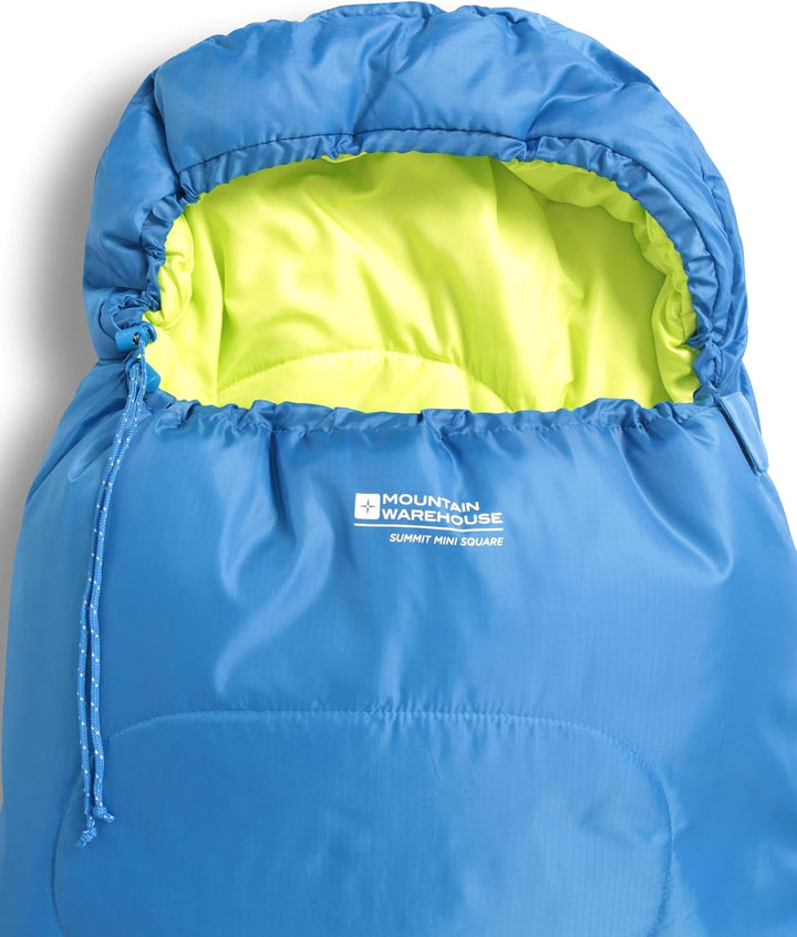 Mountain Warehouse Summit Rechteckiger Minischlafsack - Leichter Kinderschlafsack, Innentasche in Br