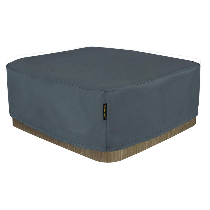 Hentex Cover Rechteckige Allwetter Garten Whirlpool Abdeckung, Schutz vor Wind UV schützende (Grau (