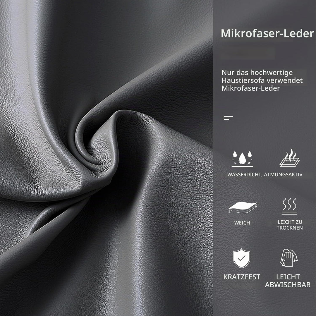 BingoPaw Luxus Hundesofa Grosse Hunde: Mordern Haustiersofa Mikrofaser Leder atmungsaktive wasserdic