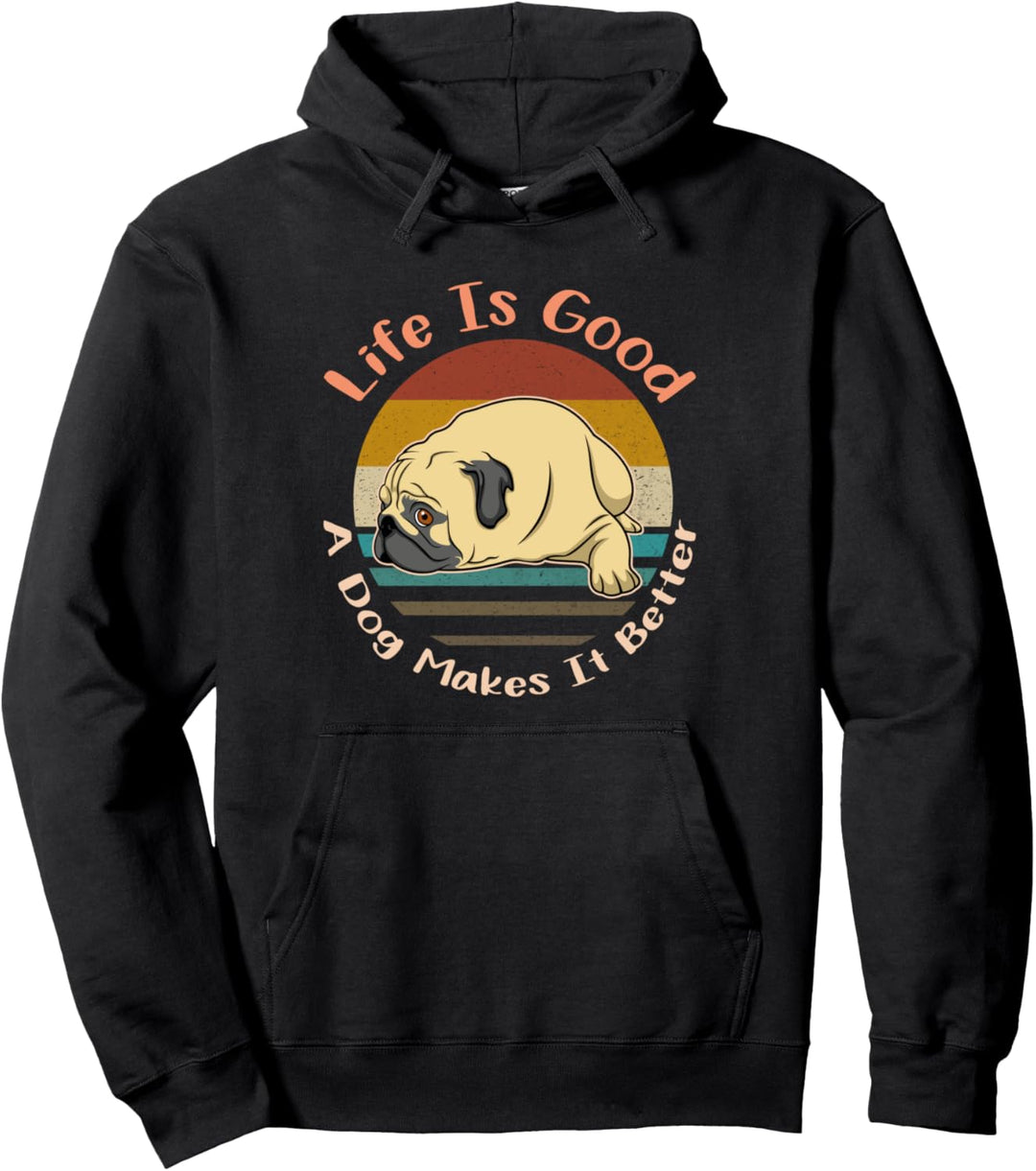Mops Kapuzenpullover Geschenk Pullover Hoodie