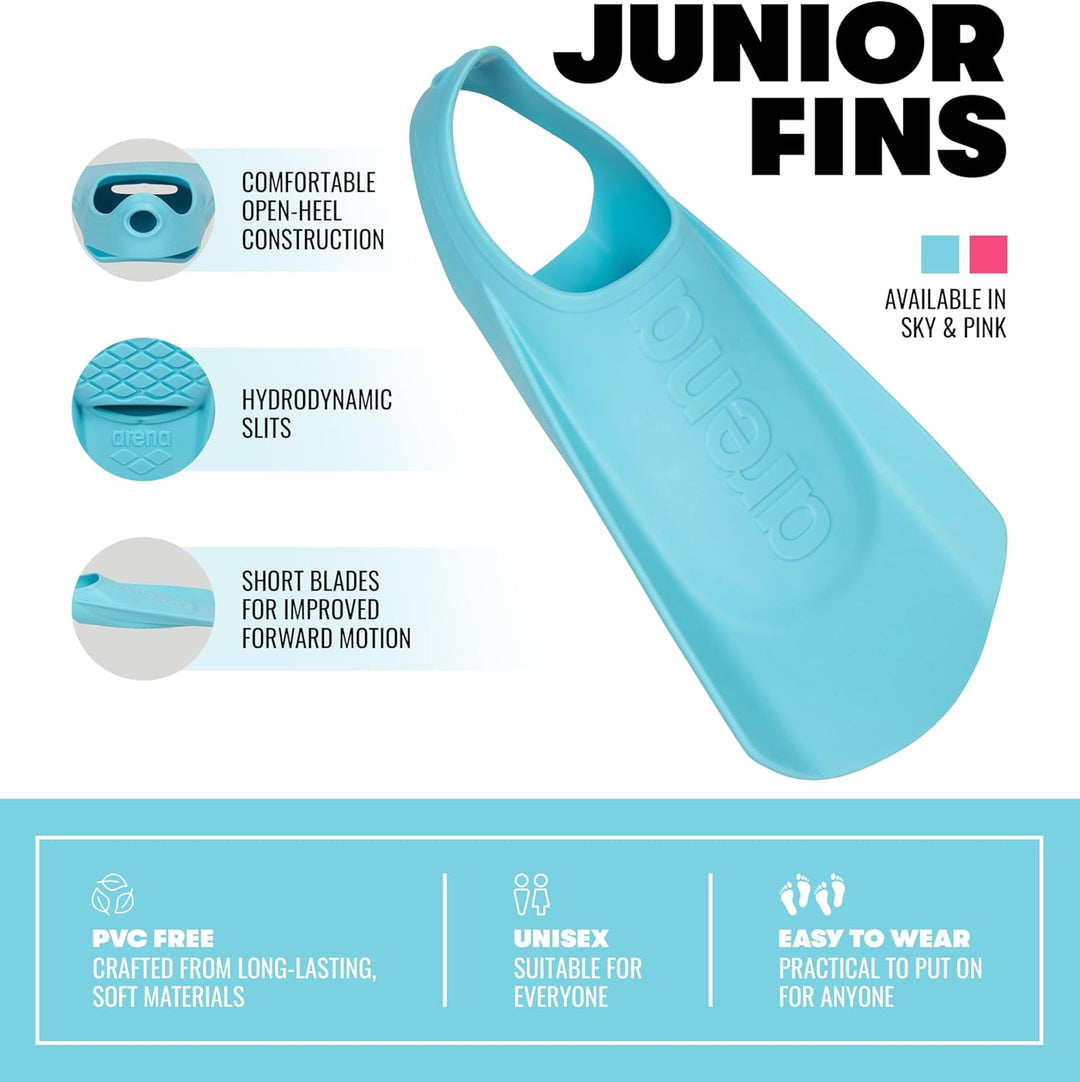 ARENA Unisex-Youth Fins Kids/Jr Trainings Ausrüstung 28-29 SKY, 28-29 SKY