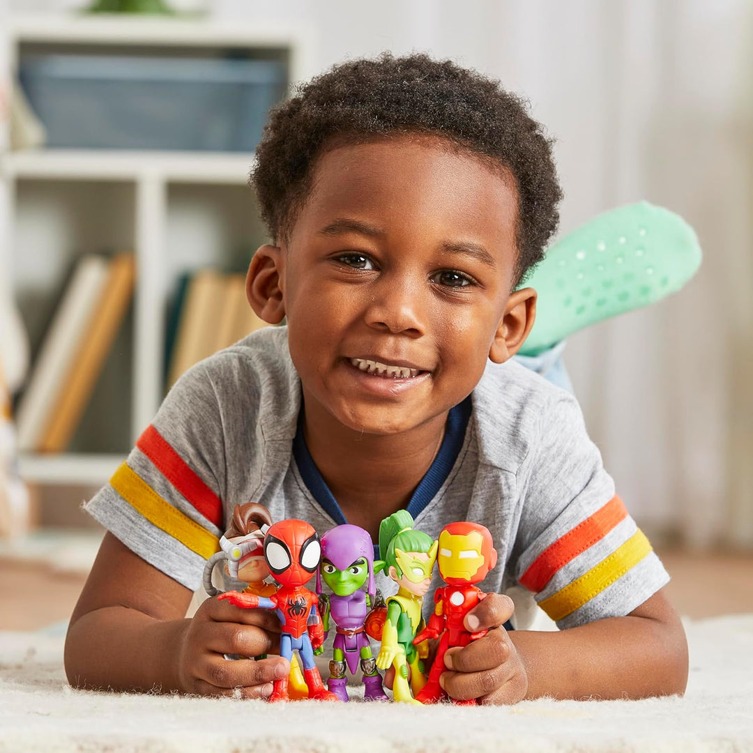 Marvel Spidey und Seine Super-Freunde, Freunde & Schurken Set, Action-Figurenset Helden & Bösewichte