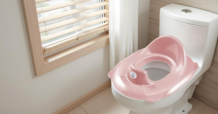 Rotho Babydesign TOP WC-Sitz - recycelt - Klositz für Kinder - Wc Sitz - Toilettenaufsatz - rosa, Ro