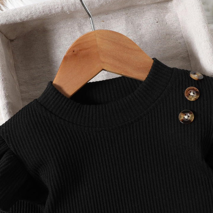 Miipat Baby Mädchen Kleidung Set Kleinkind Mädchen 2pcs Outfits Set Lange Ärmel Pullover Tops mit Mi