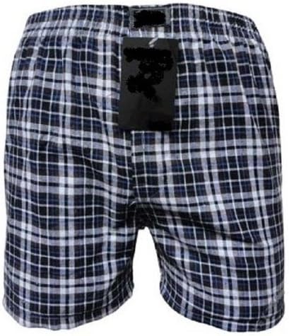 Tobeni 6er Pack American-Boxershorts für Herren mit trendigem Karo-Look in 100% Baumwolle Farbe Farb