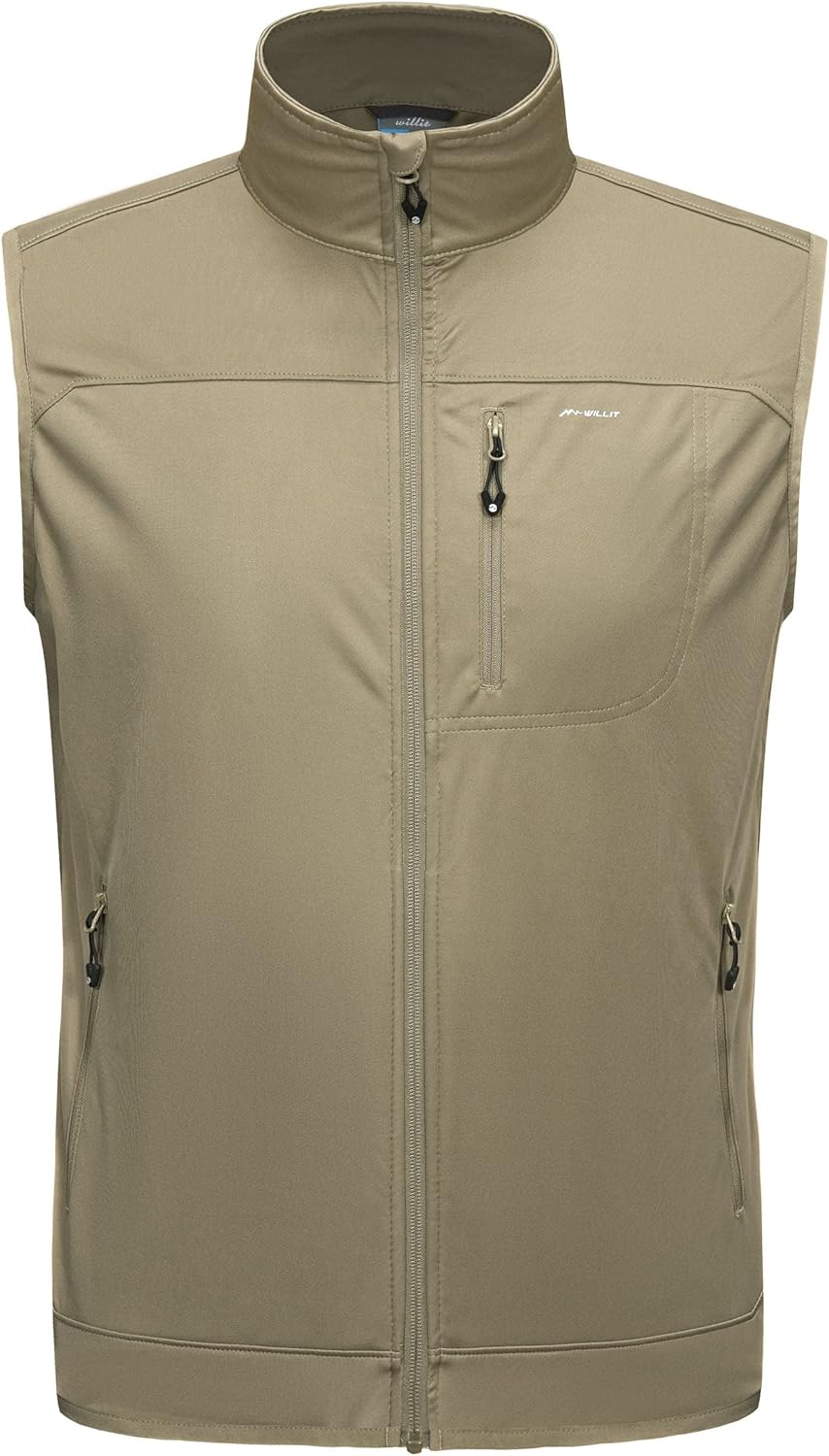 Herren Golf Weste Leichtgewicht Softshell Weste Outerwear Ärmellose Jacke für Wandern Laufen Causal,
