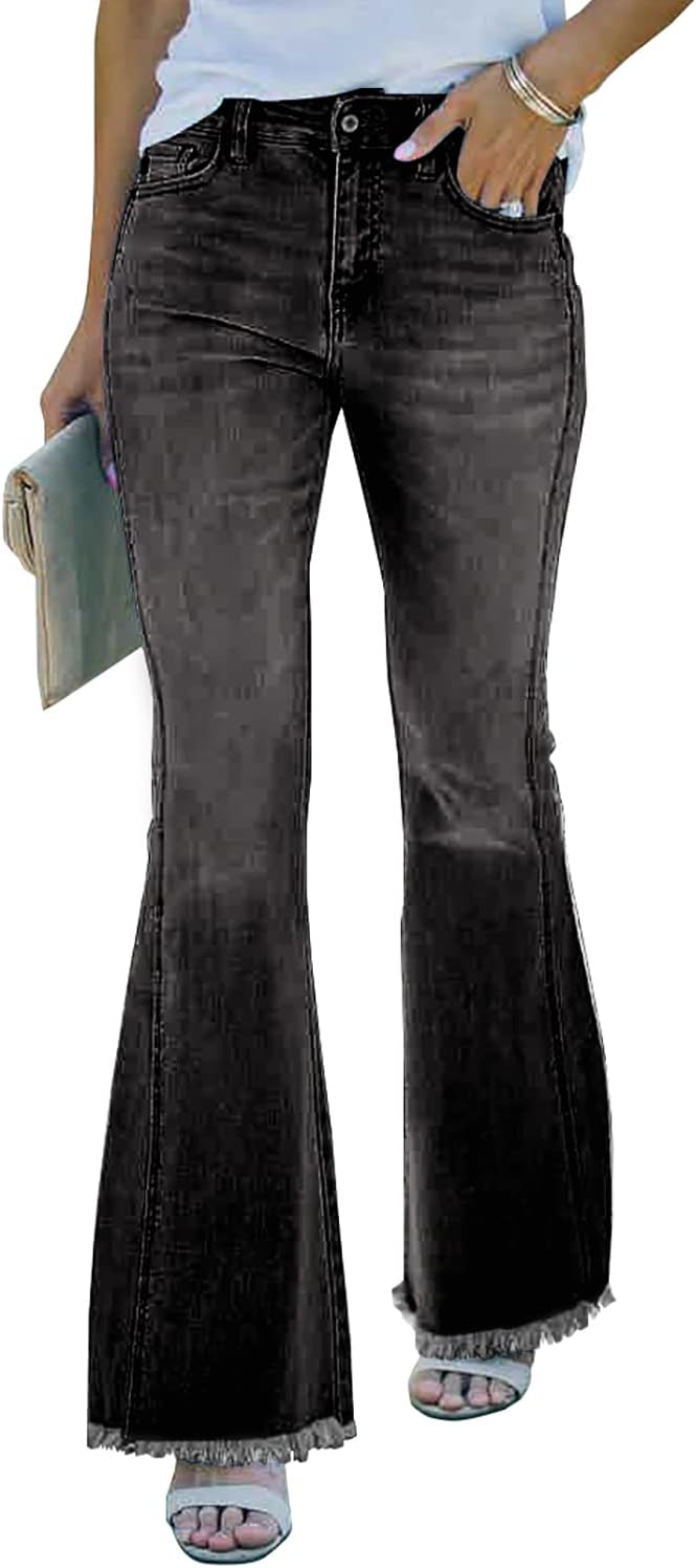 Necooer Skinny Jeans Für Damen Boyfriend-Jeans Mit Hoher Taille Und Lockerer Passform S B-schwarz, S