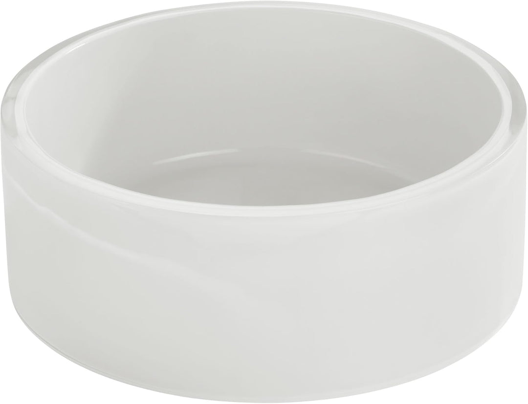 Wenko 18918100 Waschbecken Tropic White - mit Pop-Up Abfluss, Polyresin, Ø 43 x 16 cm, weiss