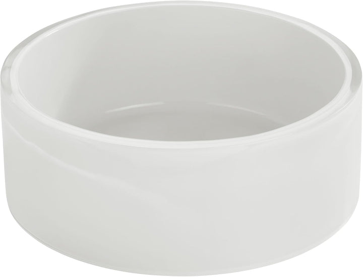 Wenko 18918100 Waschbecken Tropic White - mit Pop-Up Abfluss, Polyresin, Ø 43 x 16 cm, weiss