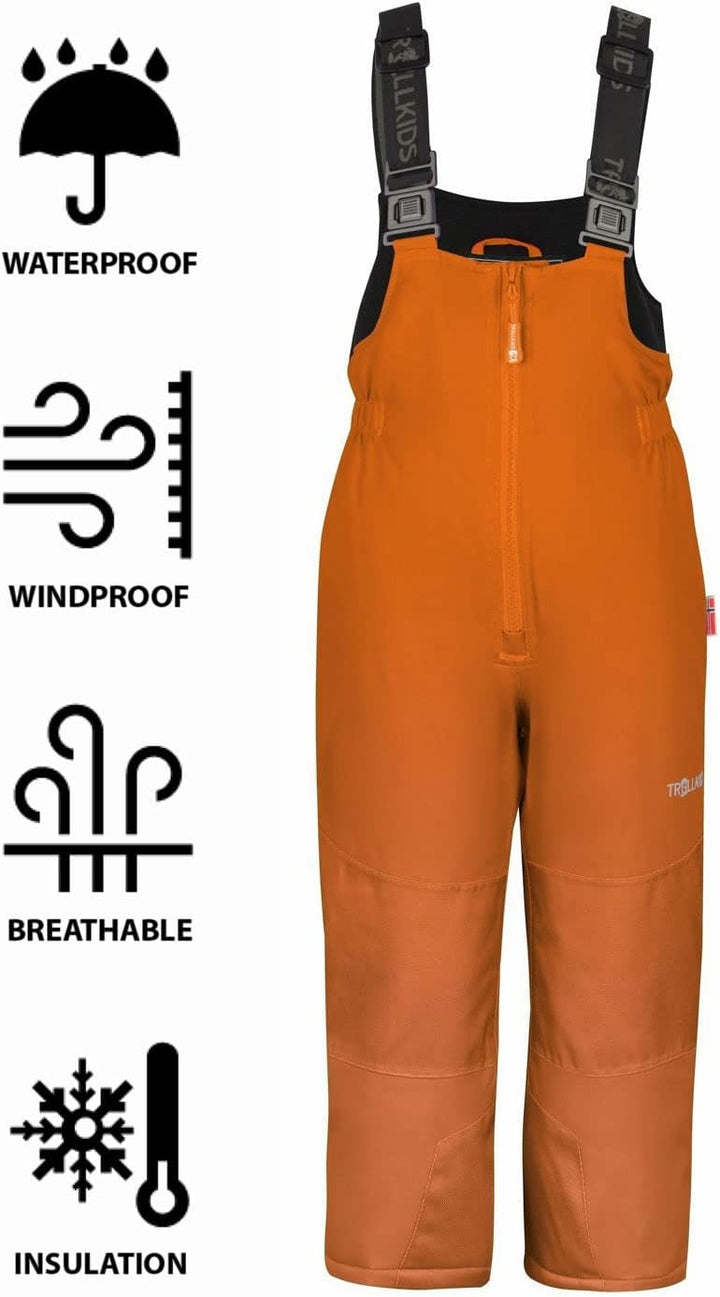 Trollkids wasserdichte Skihose Schneehose Nordkapp 92 Zimt, 92 Zimt