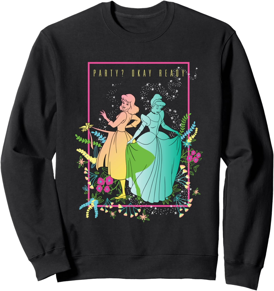 Disney Princess Cinderella Ready to Party Floral Sweatshirt