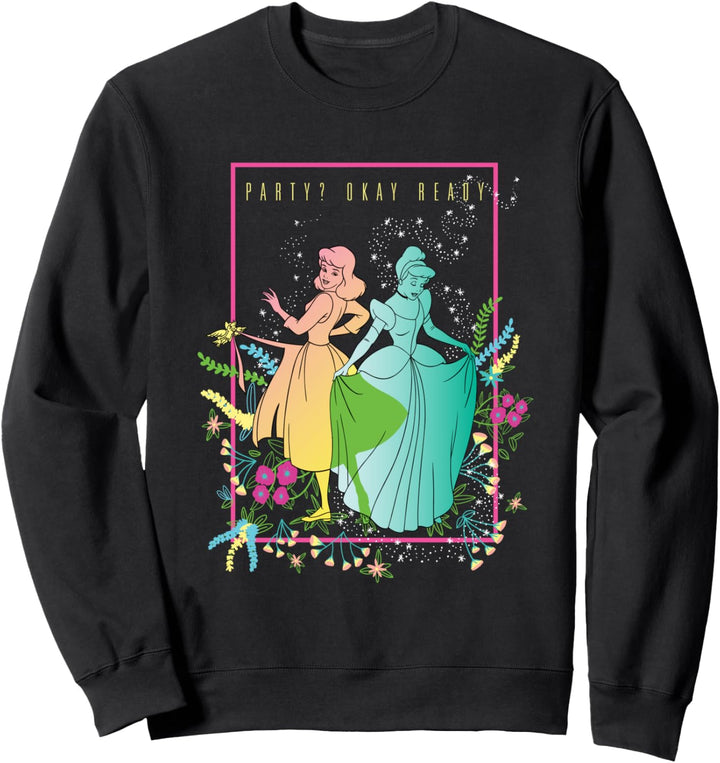 Disney Princess Cinderella Ready to Party Floral Sweatshirt