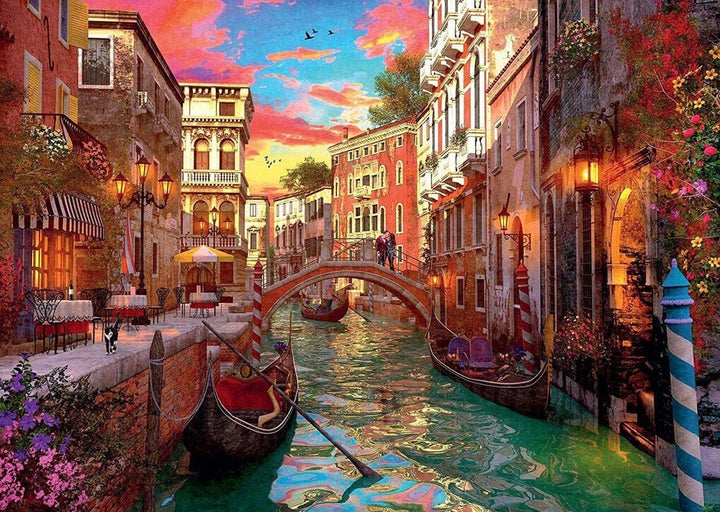 Ravensburger-15262 Romantik in Venedig - Puzzle, 1000 Teile