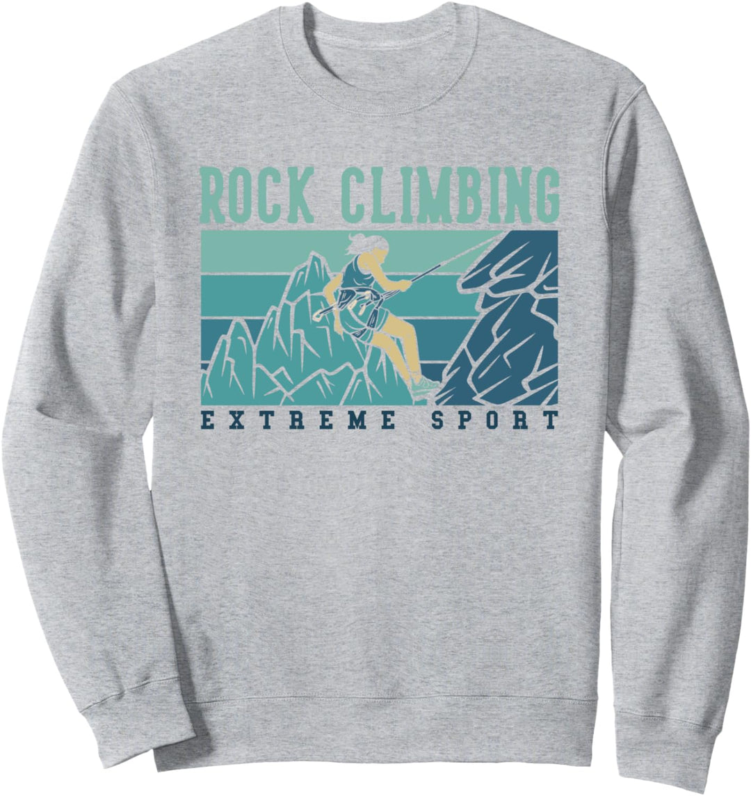 Rock Climbing Extreme Sport Speedklettern Kraxler Klettern Sweatshirt