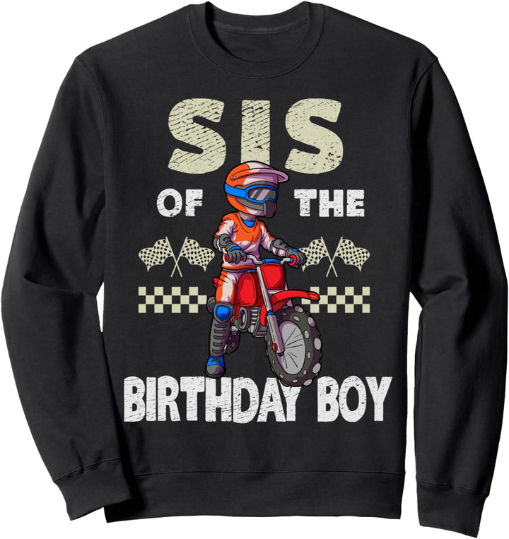 Motocross MX Sis Birthday Boy MX Familie Dirt Bike Geburtsta Sweatshirt