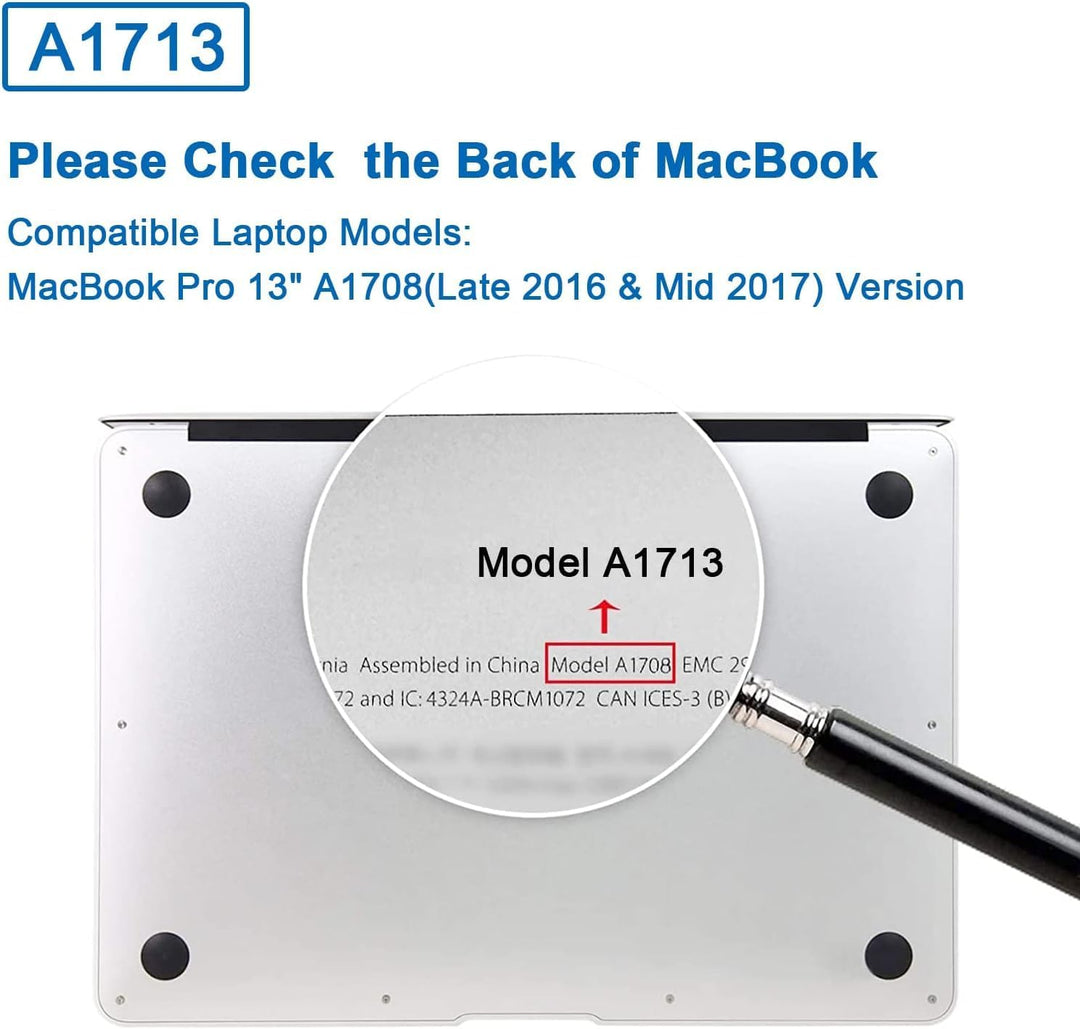 A1713 Akku kompatibel mit Mac Book Pro 13 Zoll A1708 A1713 Ende 2016 Mitte 2017 Version EMC 3164 297