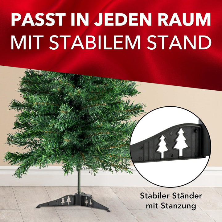 Xonic® Künstlicher Weihnachtsbaum - Kunst Weihnachtsbaum mit Metallständer - Tannenbaum Künstlich Ch