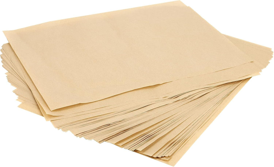 400 Blatt Backpapier Zuschnitte 30 x 20cm, Braun Pergament Papier Fettdicht Backpapier, Pergamentpap