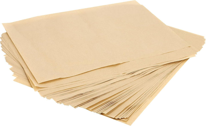400 Blatt Backpapier Zuschnitte 30 x 20cm, Braun Pergament Papier Fettdicht Backpapier, Pergamentpap