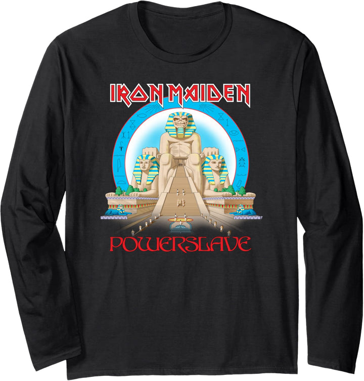 Iron Maiden - Powerslave Egypt Heather Langarmshirt