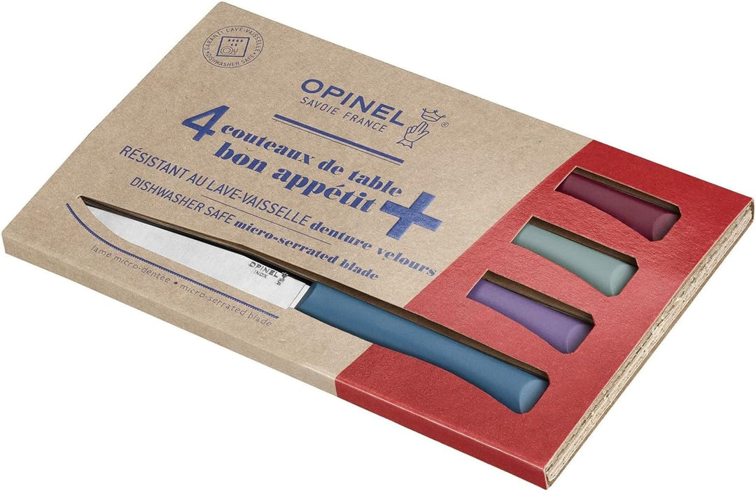 Opinel Bon Appetit+ Glam, 254501 Tafelmesser-Set, Stahl, Mehrfarbig