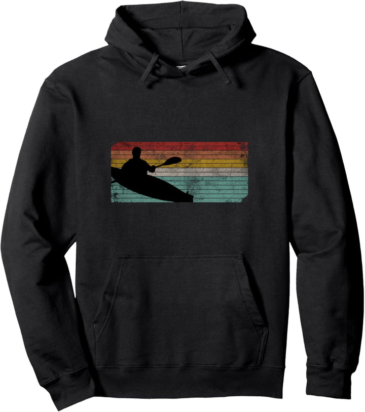 Kajak Retro Kajakfahrer Kajakfahren Wassersport Kajak Pullover Hoodie