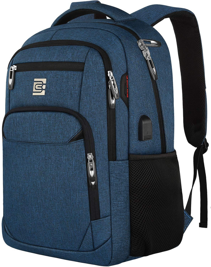 marcello Rucksack Damen,Laptop Rucksäcke mit USB-Ladeanschluss für Arbeit Schule Uni Schulrucksack f