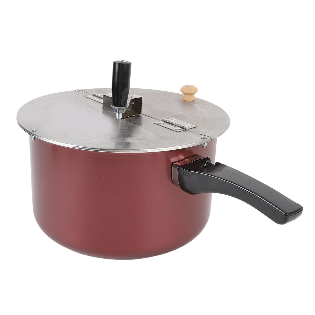 Popcorn-Popper für den Herd, Popcorn-Maker aus Edelstahl mit Handkurbel, Popcorn-Topf aus Edelstahl
