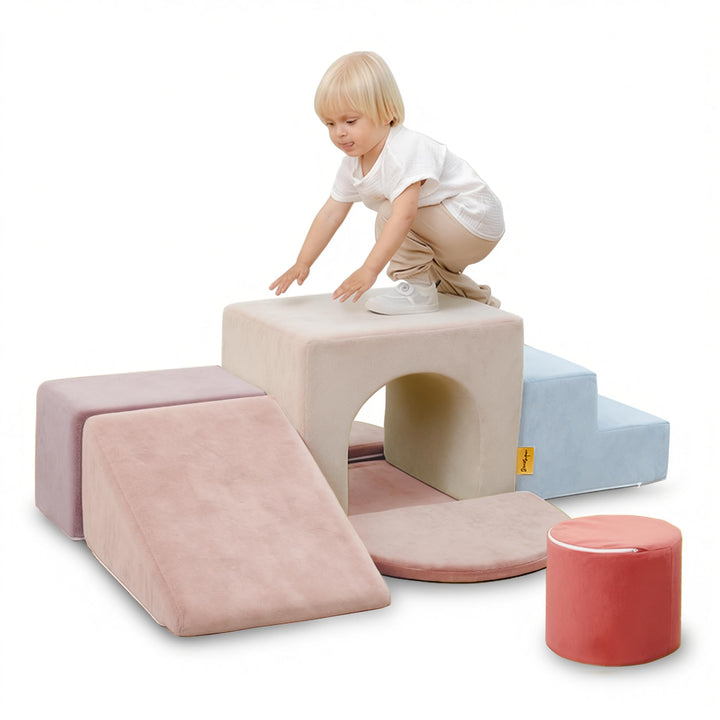 BanaSuper Schaumstoff-Kletterblöcke für Kinder, Schaumstoff Bausteine XXL, EN71-zertifiziert & rutsc