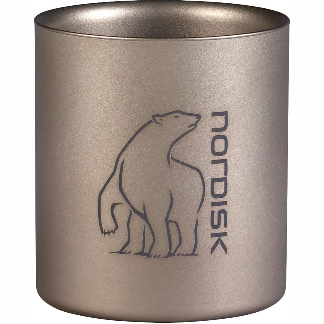 Nordisk Titanium Mug Double Wall Mug Small 220ml - Thermo Titanbecher 450 Ml 1 Stück (1er Pack), 450