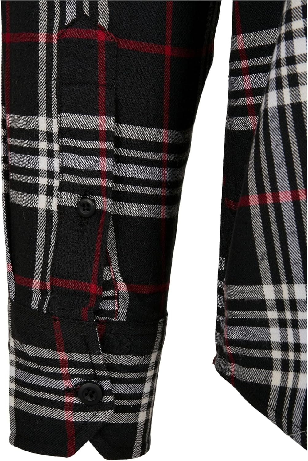 Urban Classics Herren Classic Checked Shirt Hemd S Black/Red, S Black/Red