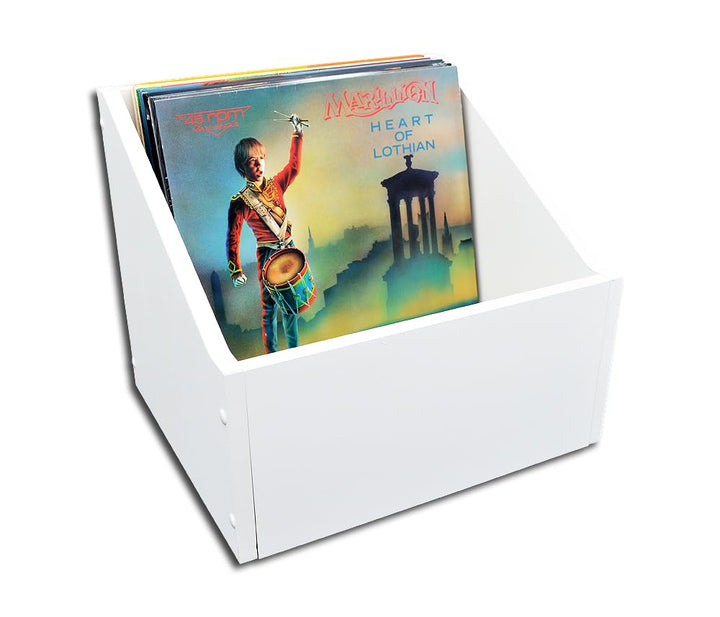 Protected LP Schallplatten Holz Box weiss 2. Wahl