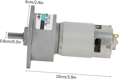 5-600 RPM Speed Reducer Getriebemotor DC 12 / 24V 35W CW/CCW Micro Hohe Drehmoment Drehzahl Getrie