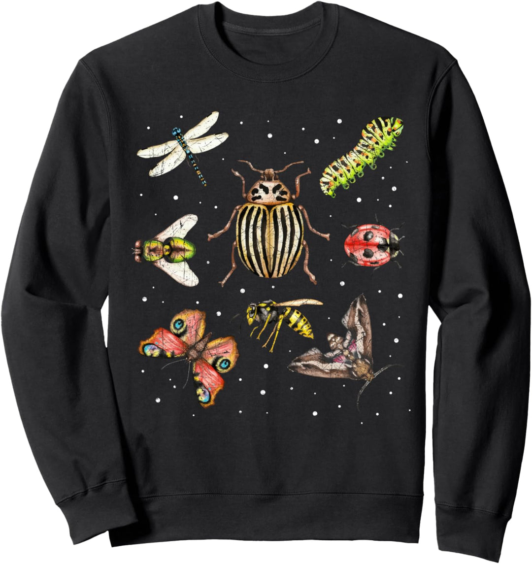Käfer Sammlung Entomologie Insekten Biologe Natur Käfer Sweatshirt