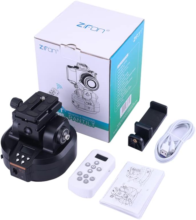 ZIFON YT2000 Kameras Remote Motorized Head AI Face Tracking AB Punkt Doppel Upgraded Modell 2KG für