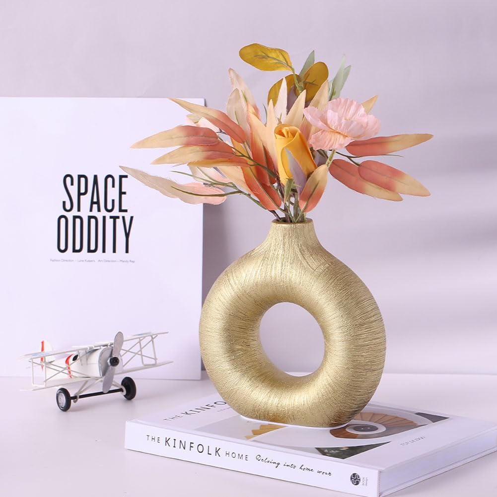 Keramik Donut Vase Set von 2 Stück (A02), A02