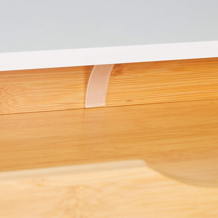 Relaxdays Wandregal mit Schublade, HxBxT: 8 x 60 x 24 cm, Wandschublade skandinavisches Design, MDF,