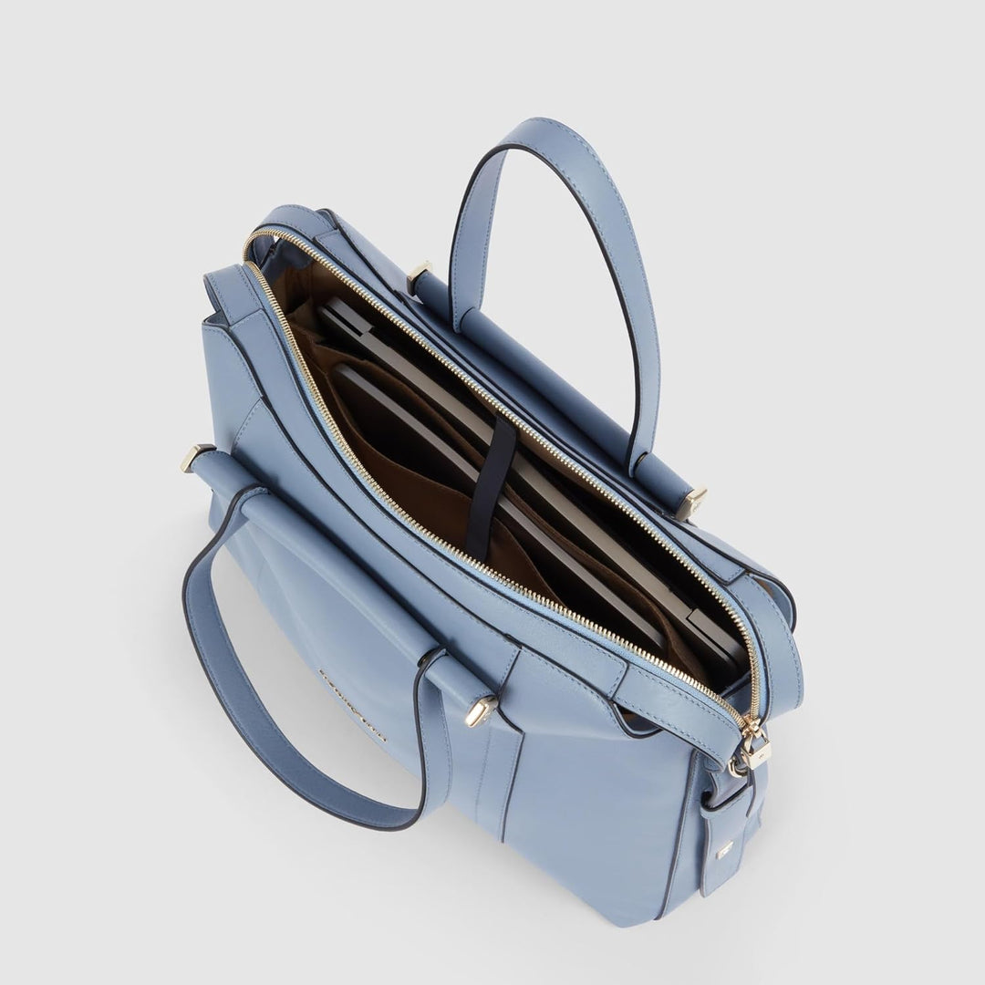 Piquadro Circle Schulranzen, 38 cm, hellblau, Hellblau