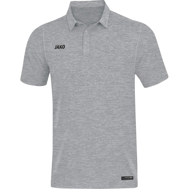 JAKO Herren Polos Polo Premium Basics, marine meliert, XXL, 6329 S Grauschwarz, S Grauschwarz