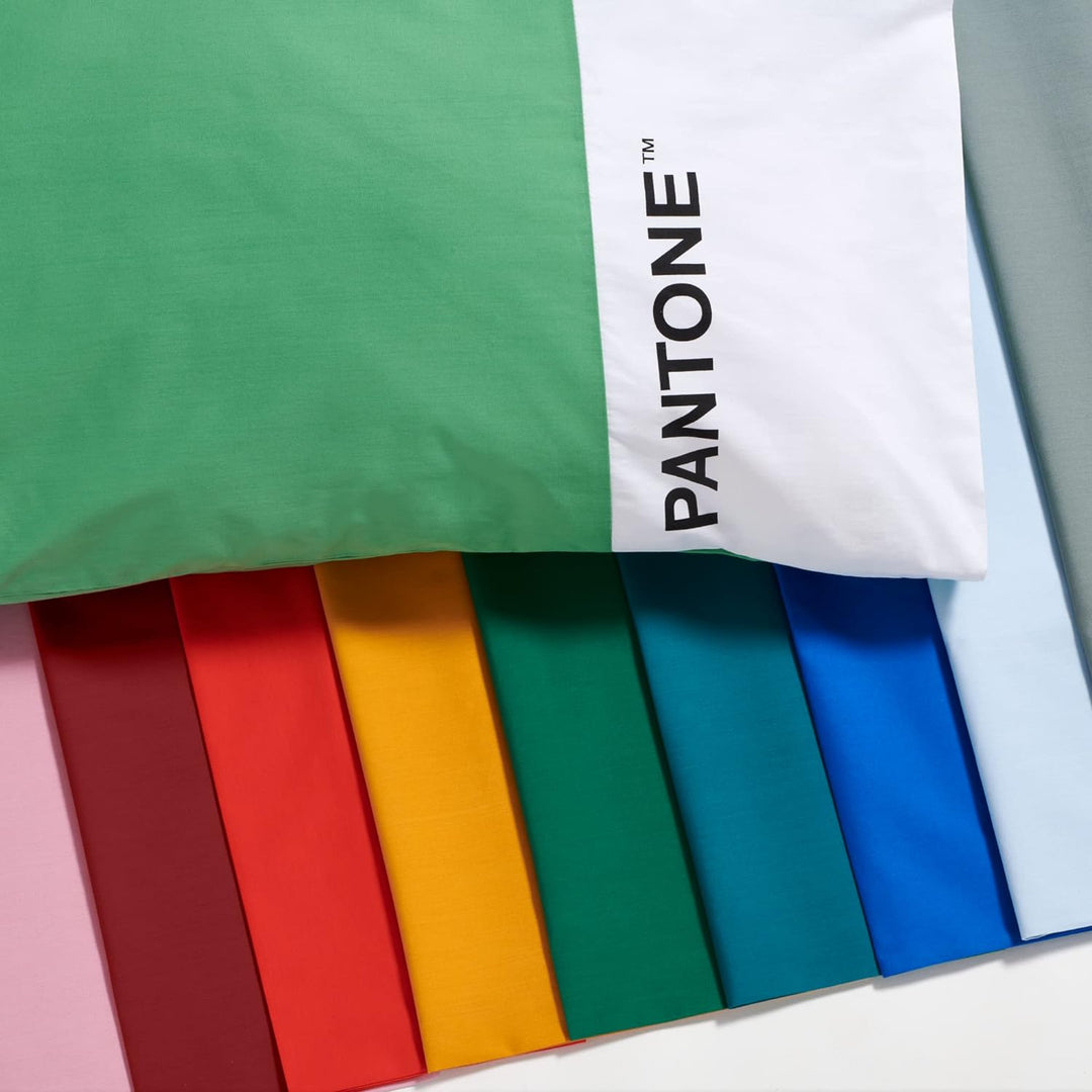 sweet home Pantone™ Bettwäsche-Set für Einzelbett 150 x 280 cm + Kissenbezug 50 x 80 cm + Spannbettl