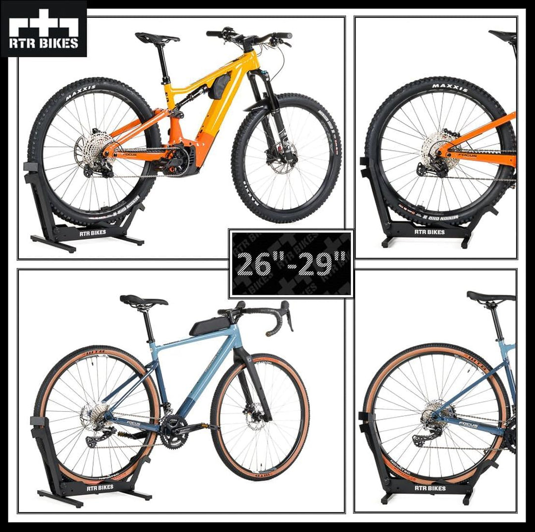 RTR BIKES Brutus Professional Freistehender Fahrradständer ohne Befestigung - Ideal für Ihre Garage,