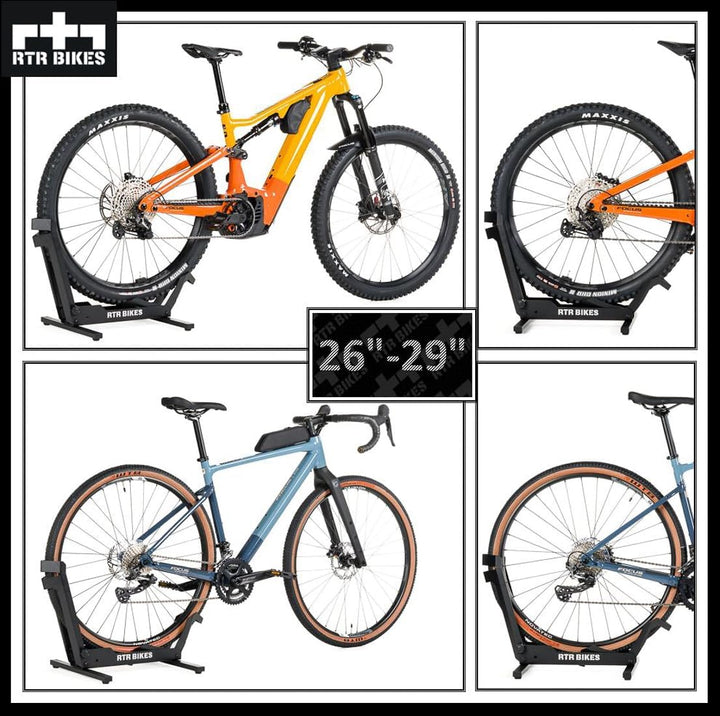 RTR BIKES Brutus Professional Freistehender Fahrradständer ohne Befestigung - Ideal für Ihre Garage,